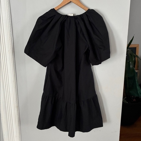 a new day Cotton Black Puffy Dress Sz Small - Picture 4 of 5